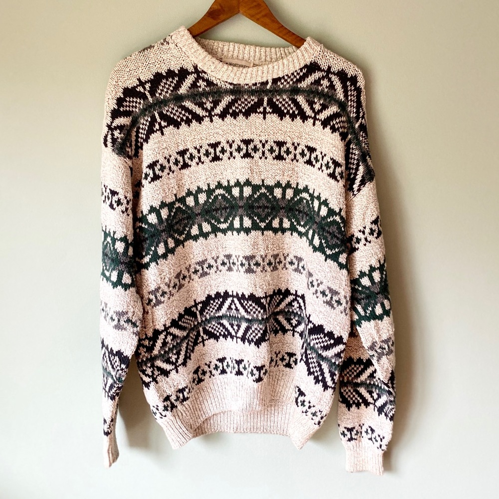 Vintage Northwest Territory Chunky Knit Sweater